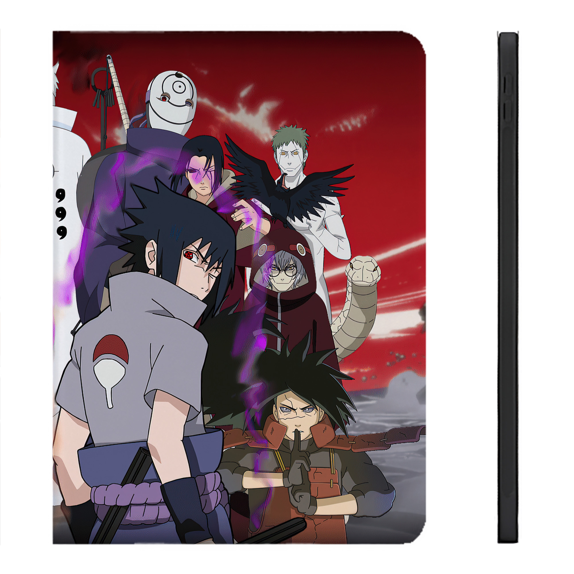 （画像用） NARUTO -ナルト- NARUTO -ナルト- 疾風伝 IPadケース ペンホルダー付き ブックスタイルデザイン